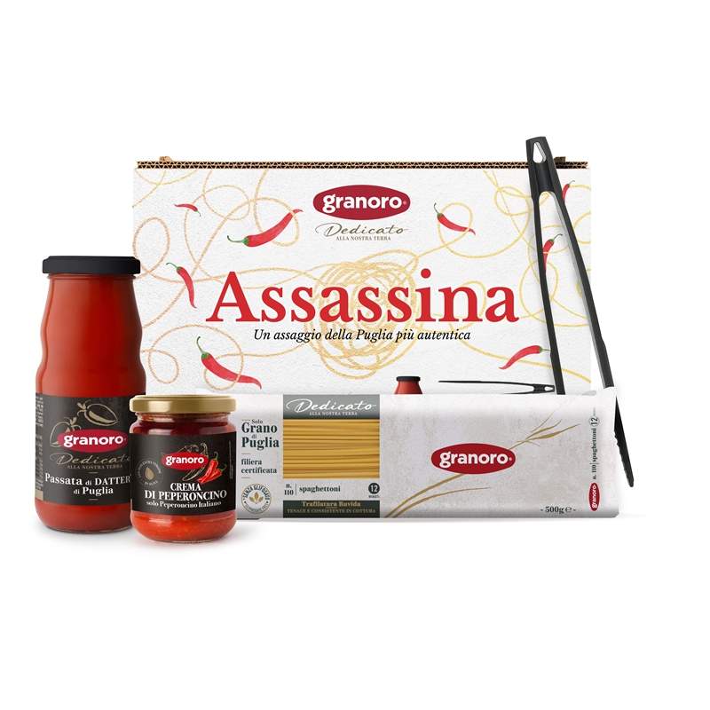 Box “Spaghetti all’Assassina” Granoro Dedicato - Le Valigette